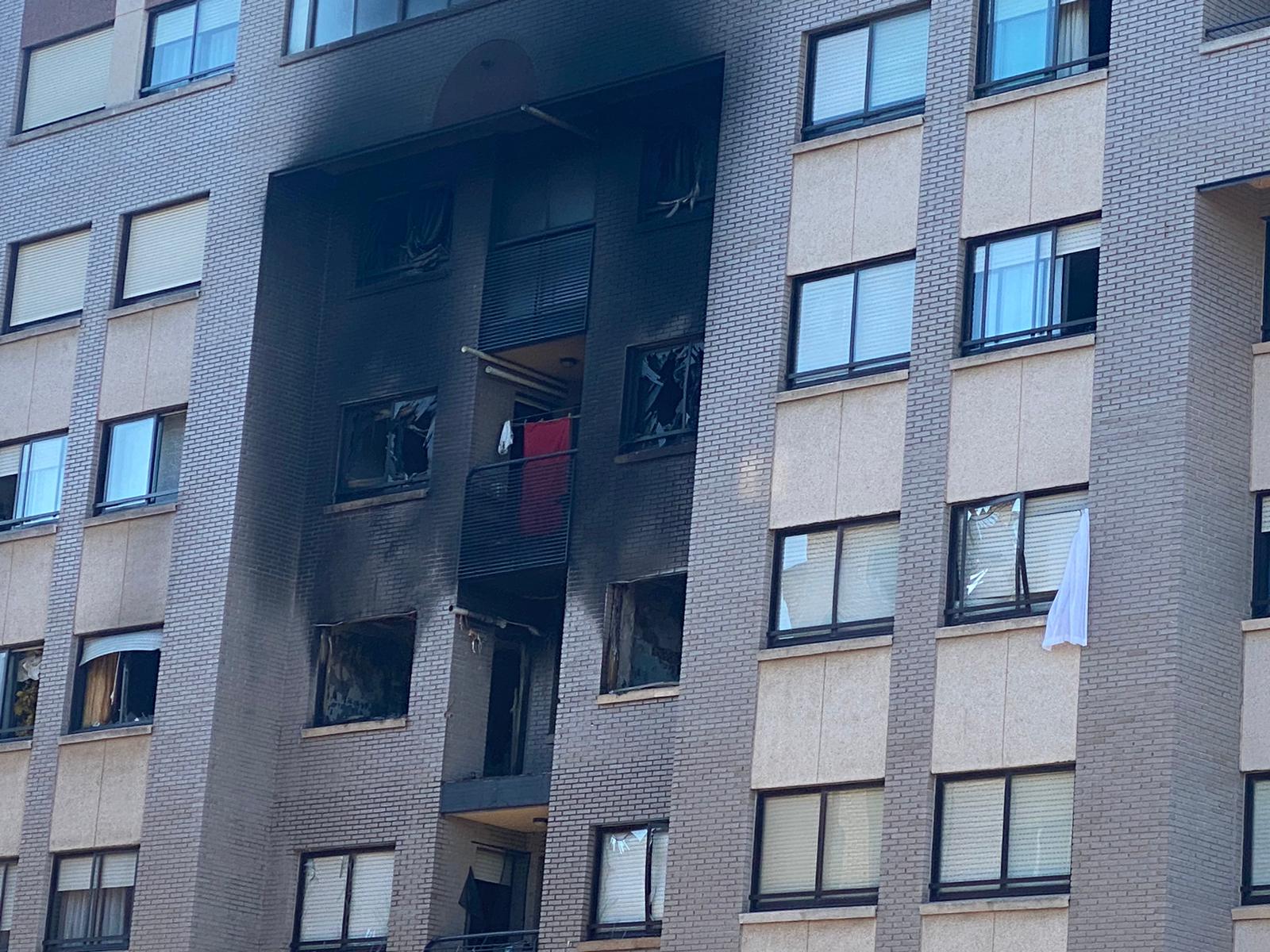 Explosión en la calle Juan de Valladolid, en Valladolid