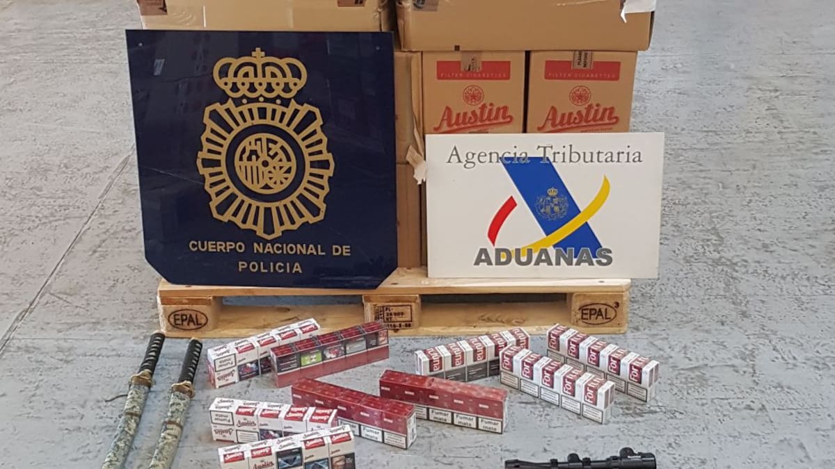 Incautan 12000 cajetillas de tabaco ilegal y detienen a dos personas