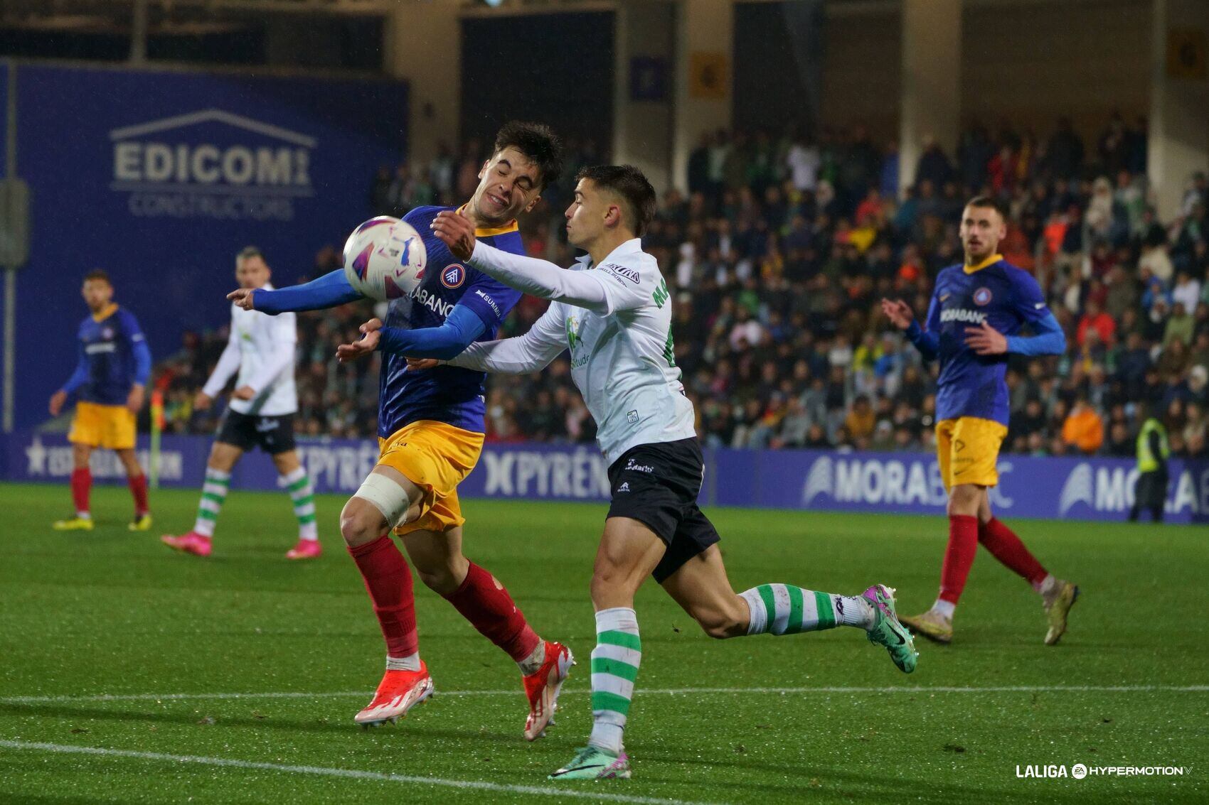 Mario García, contra el Andorra.