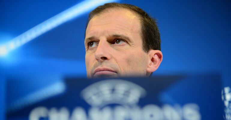 Massimiliano Allegri, durante la rueda de prensa previa al duelo ante el Real Madrid