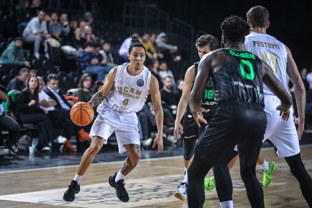 Travis Trice en el último partido del UCAM