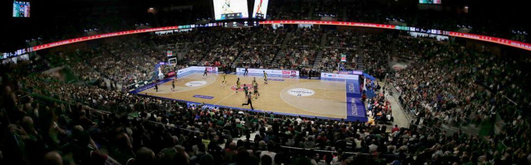 Imagen de un partido del Unicaja en el Martín Carpena