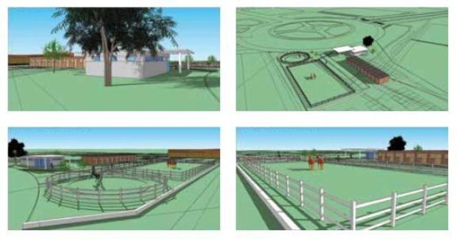 Recreación virtual del futuro centro ecuestre municipal de Valencia