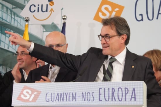 Artur Mas compareix a l'hotel Majestic