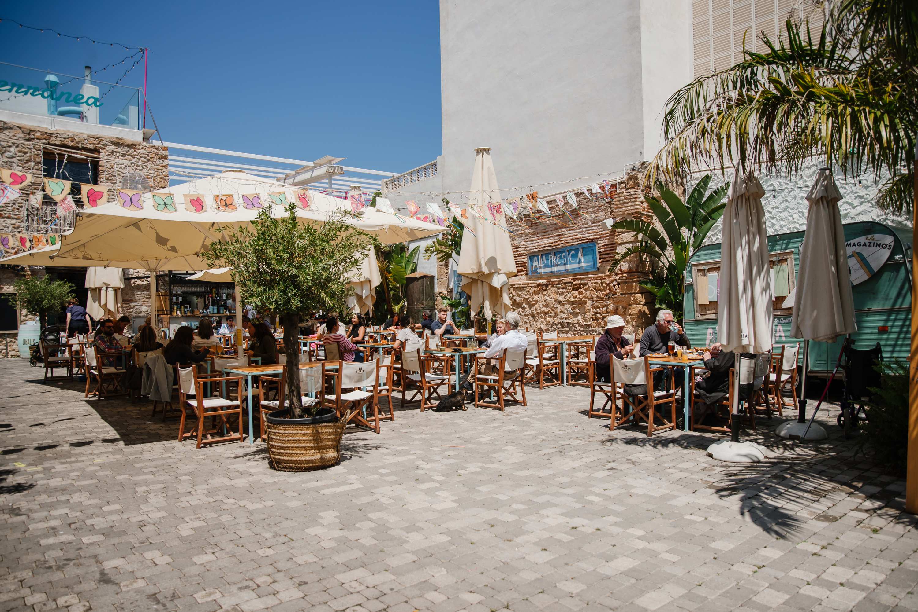 Restaurante A la Fresca, en el mercado gastronómico Els Magazinos.