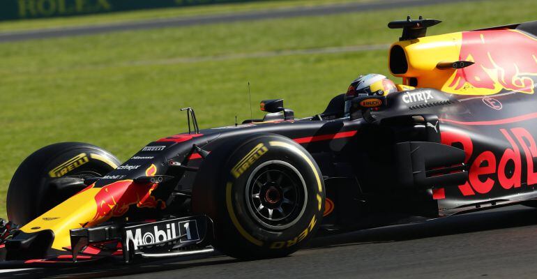 Ricciardo, durante los libres de México