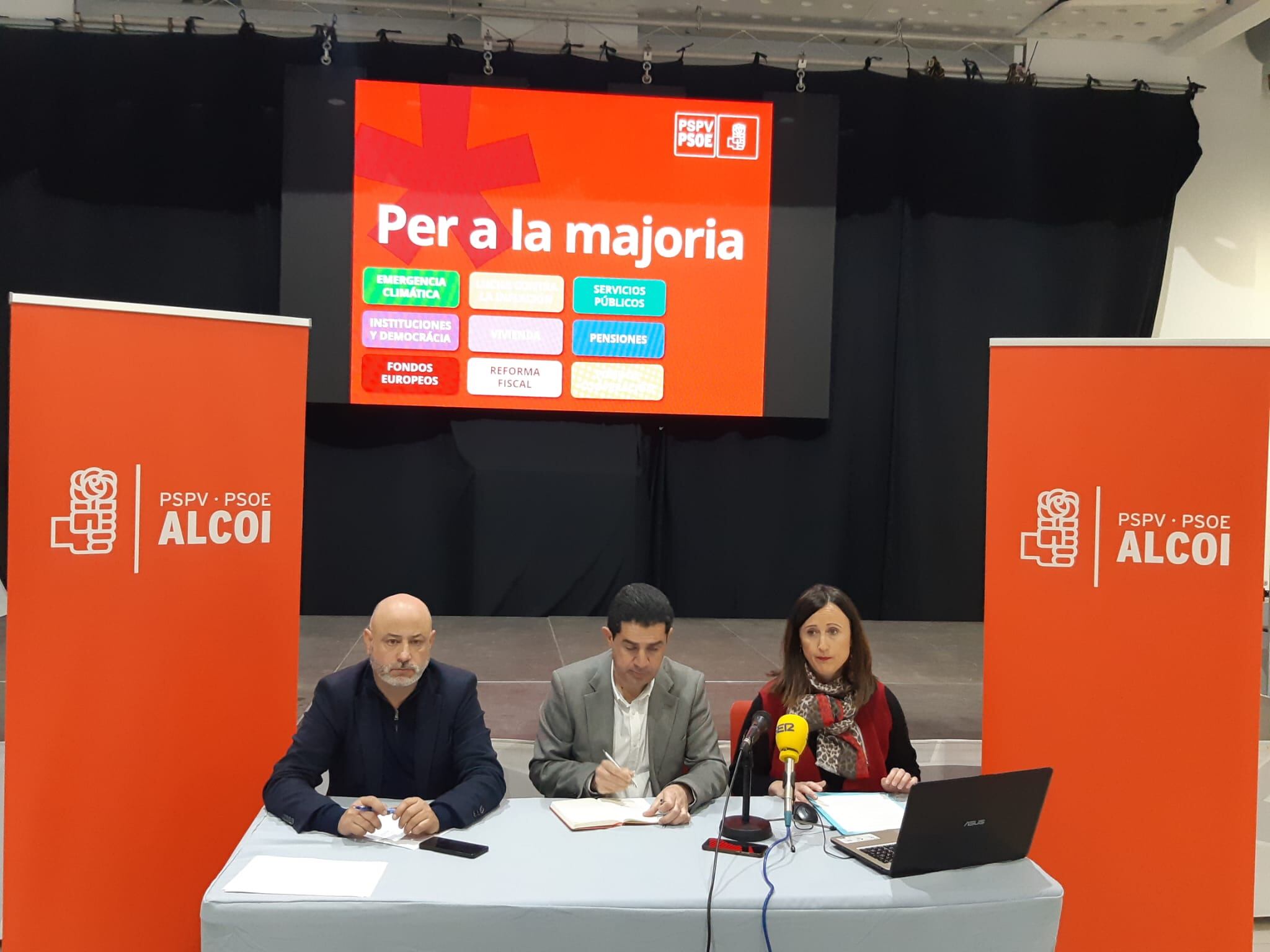 Rafael Briet, Antonio Francés y Aroa Mira