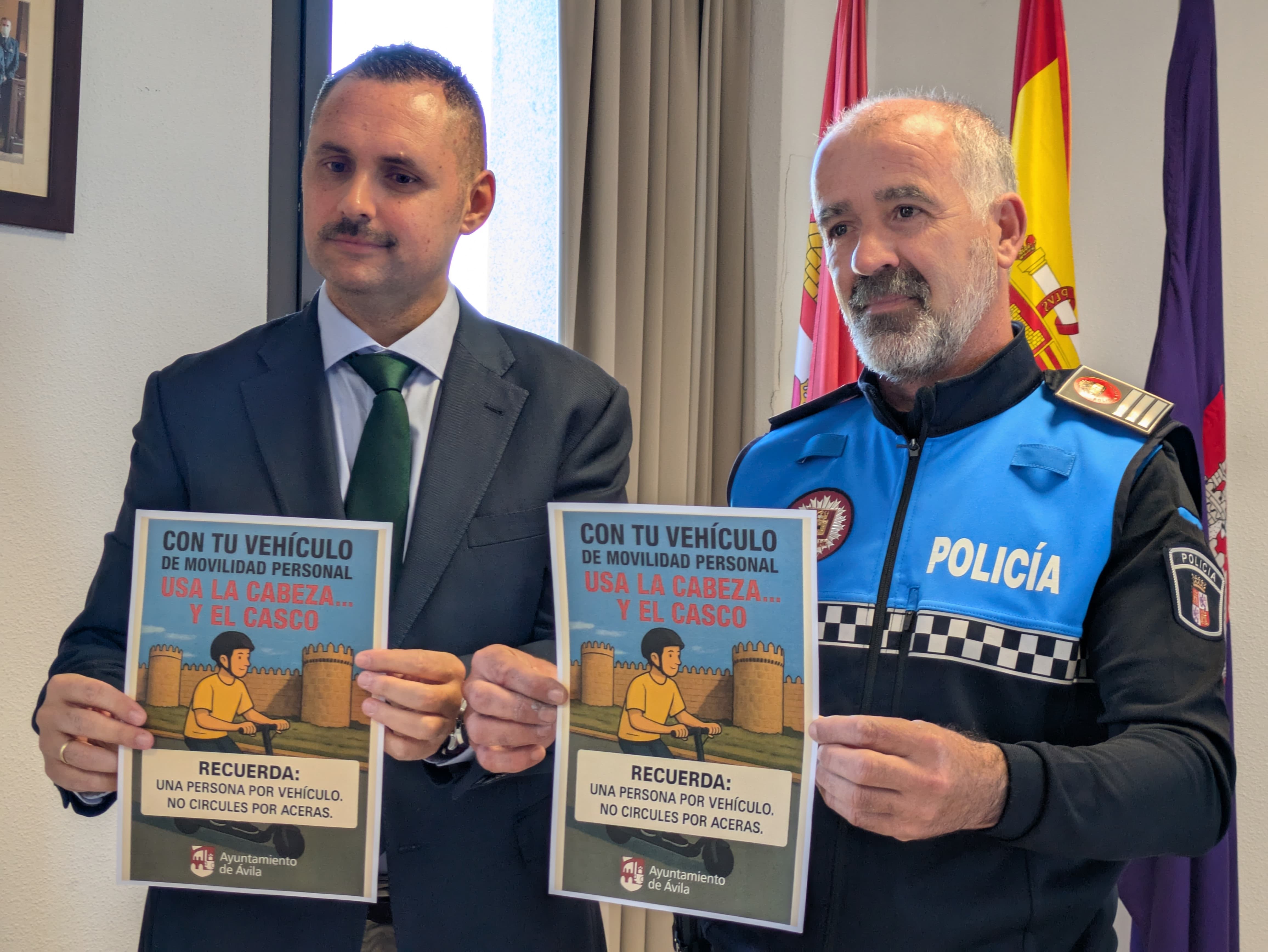 Presentación de la campaña de concienciación del uso de patinetes en Ávila