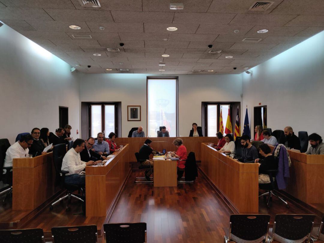 Imagen del pleno de hoy del Ayuntamiento de Ibiza