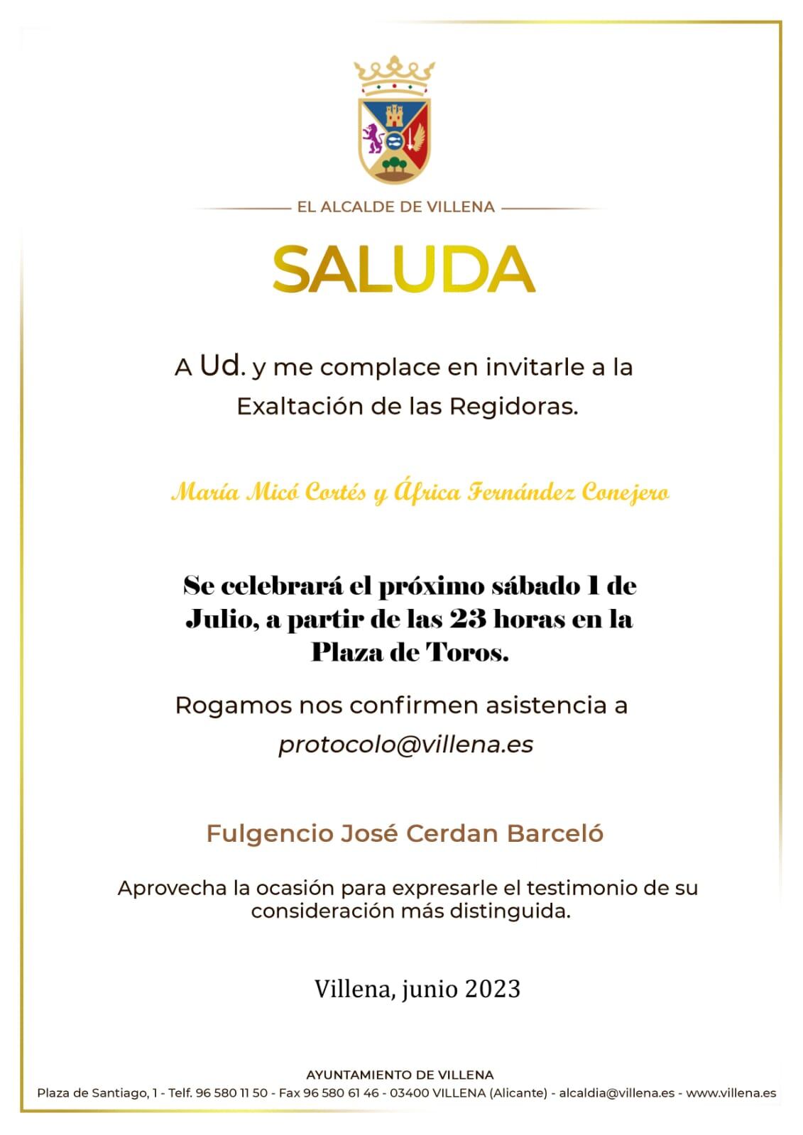 Invitación al evento