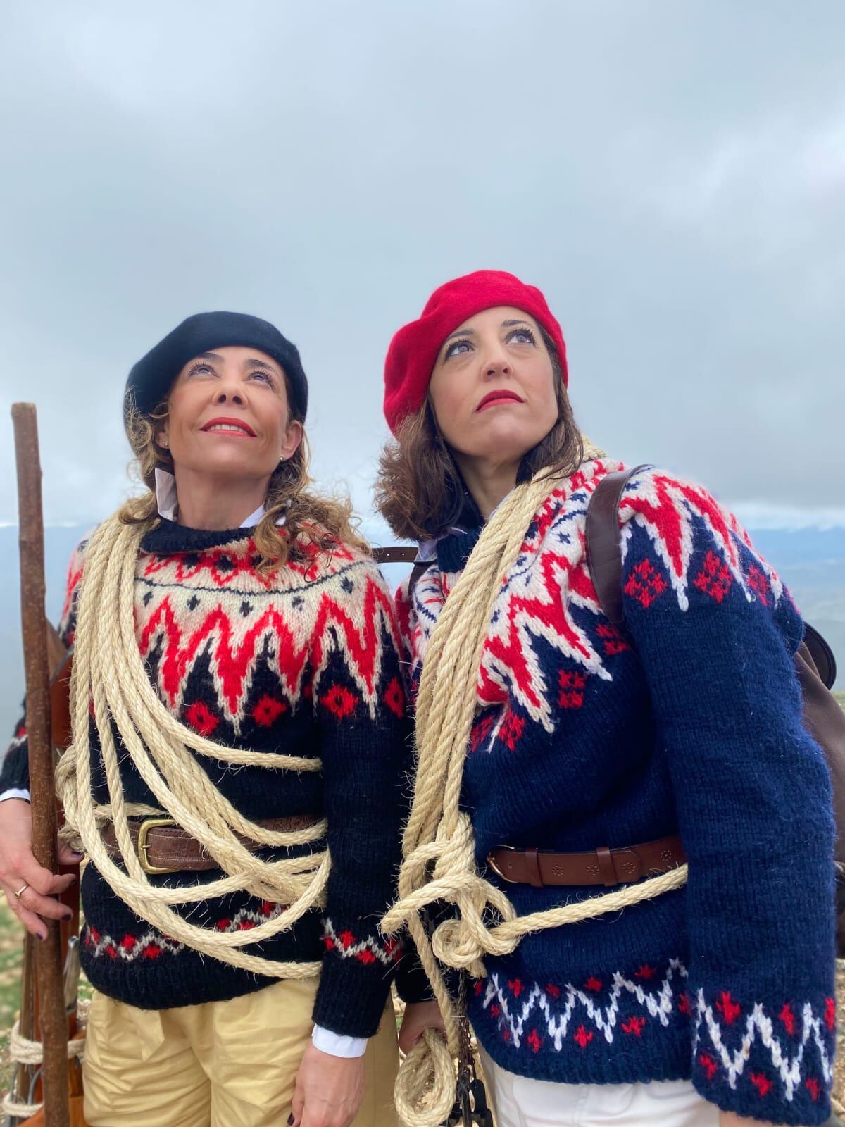 Montañeras Adebán, recreación de una ascensión a la Peña Oroel a principios del siglo XX