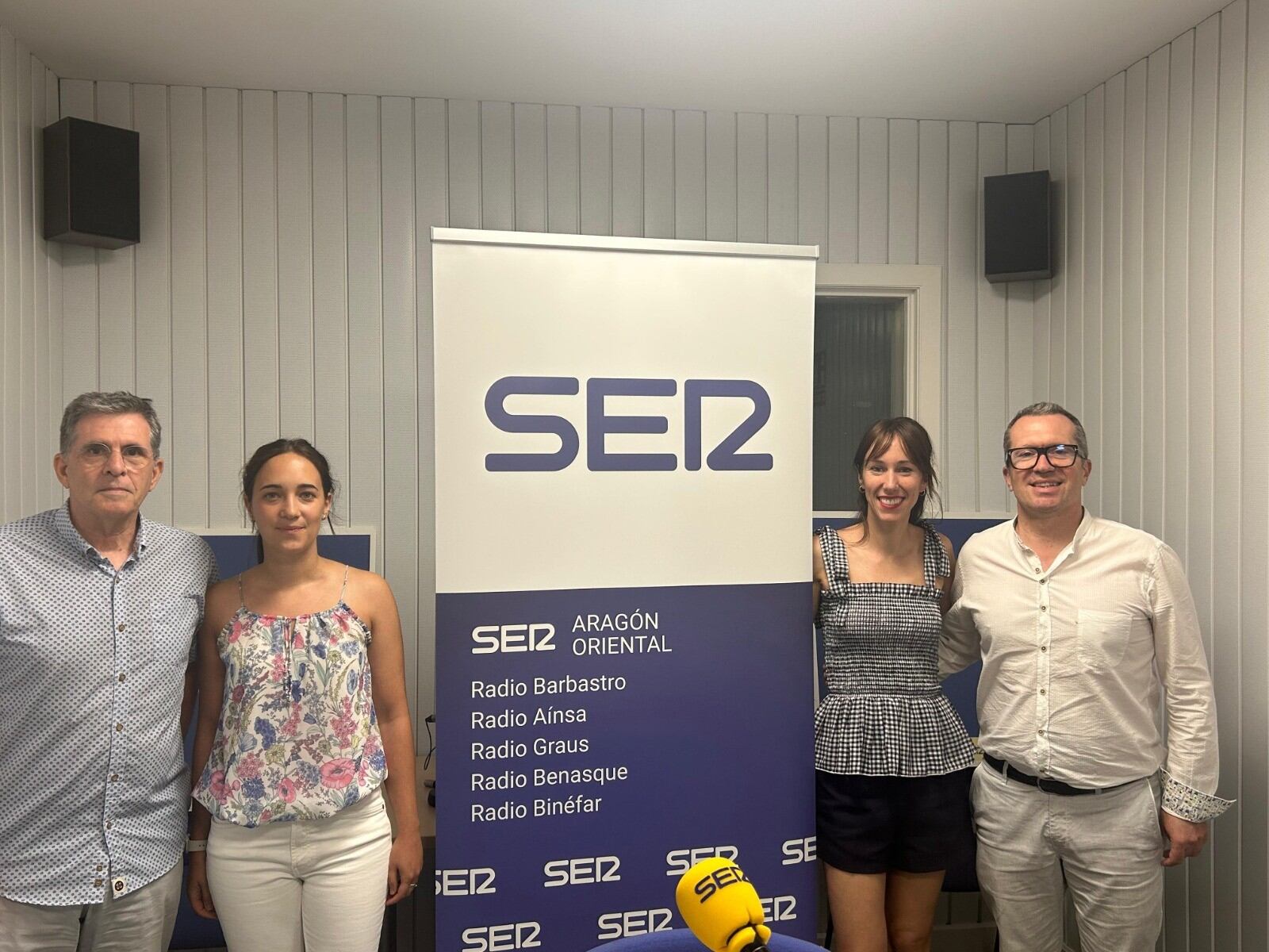 Pepe Sánchez, Silvia Robles, Eva Noya y Sergio Bielsa ( de izquierda a derecha)