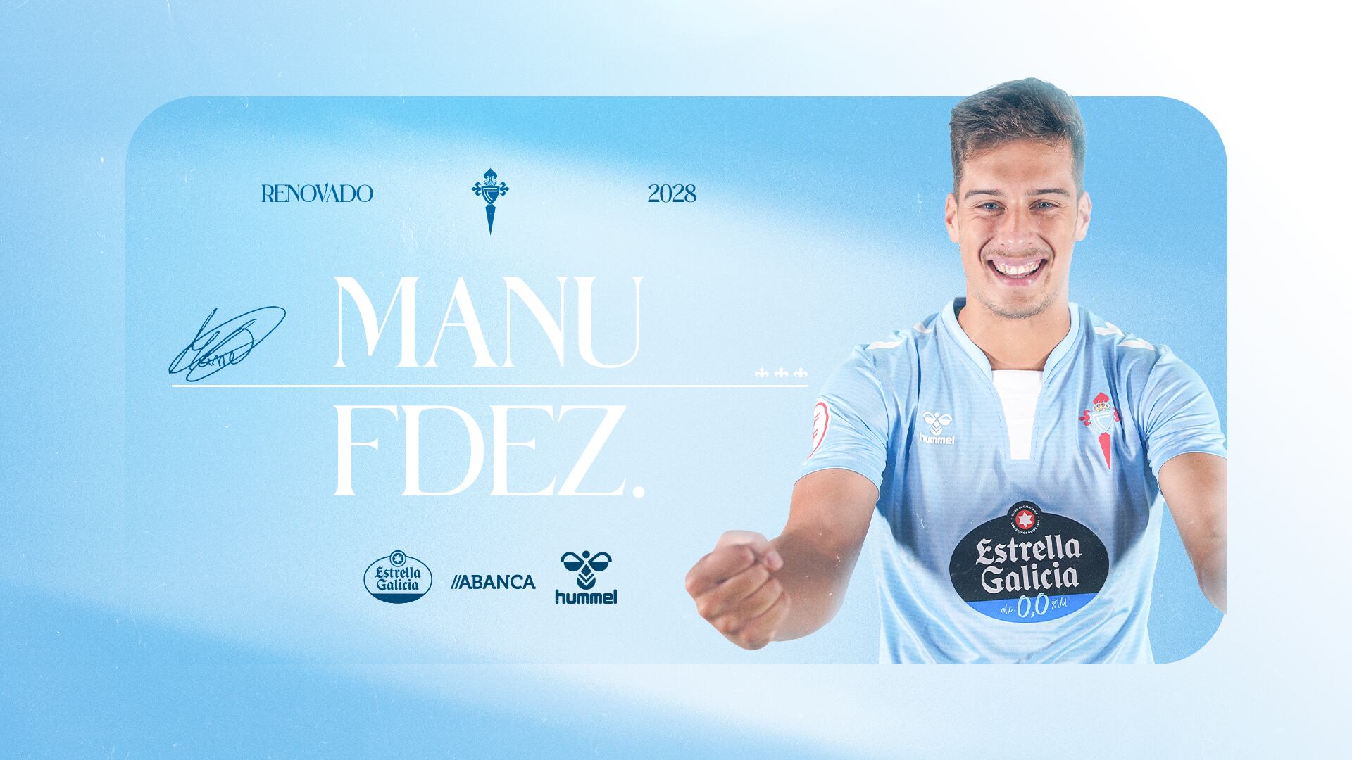 Manu Fernández renueva con el Celta hasta 2028