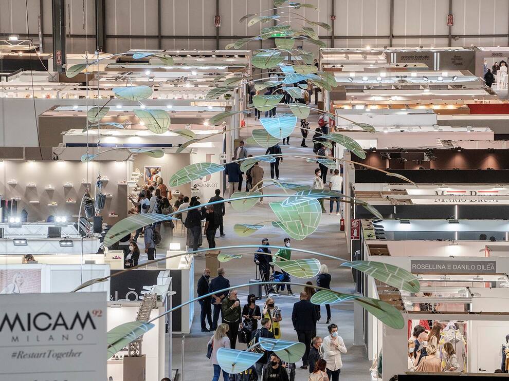 Imagen de archivo de la feria MICAM de Milan en 2022