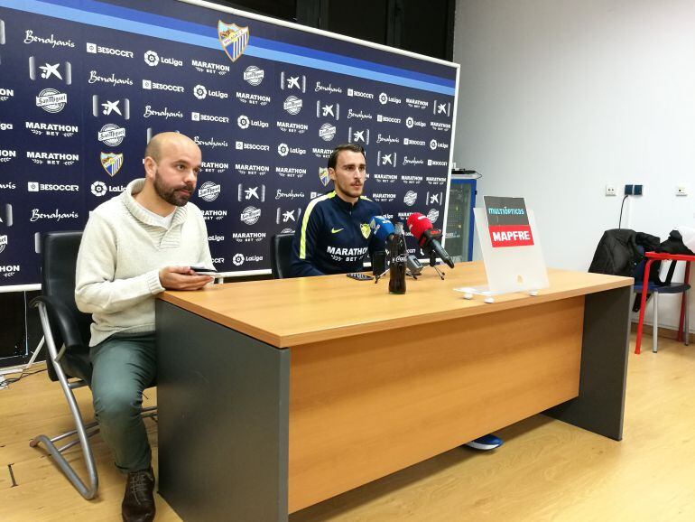 Ignasi Miquel, en la sala de prensa del estadio de atletismo