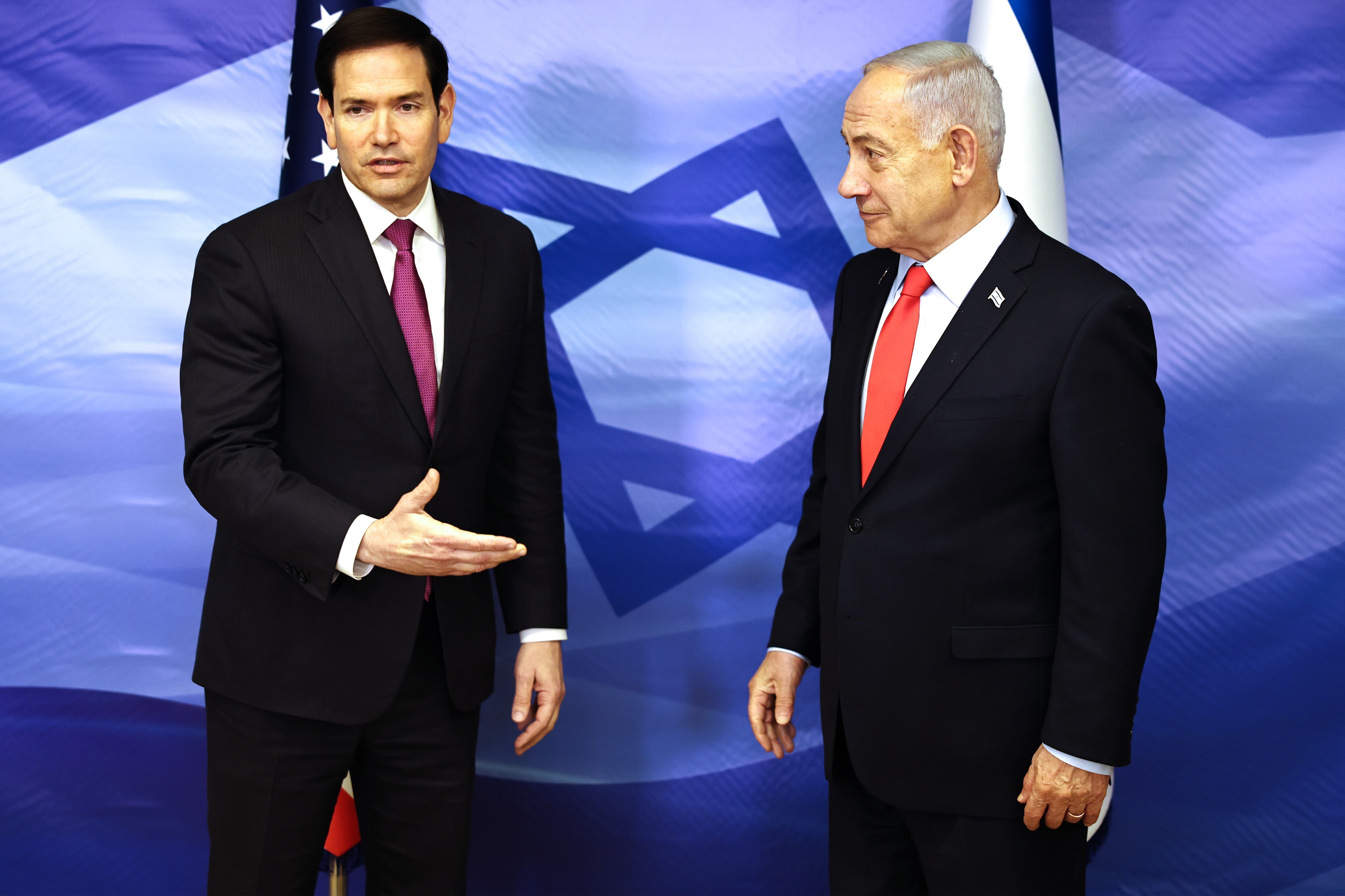 El secretario de Estado estadounidense, Rubio, y el primer ministro israelí, Netanyahu, se reúnen en Jerusalén