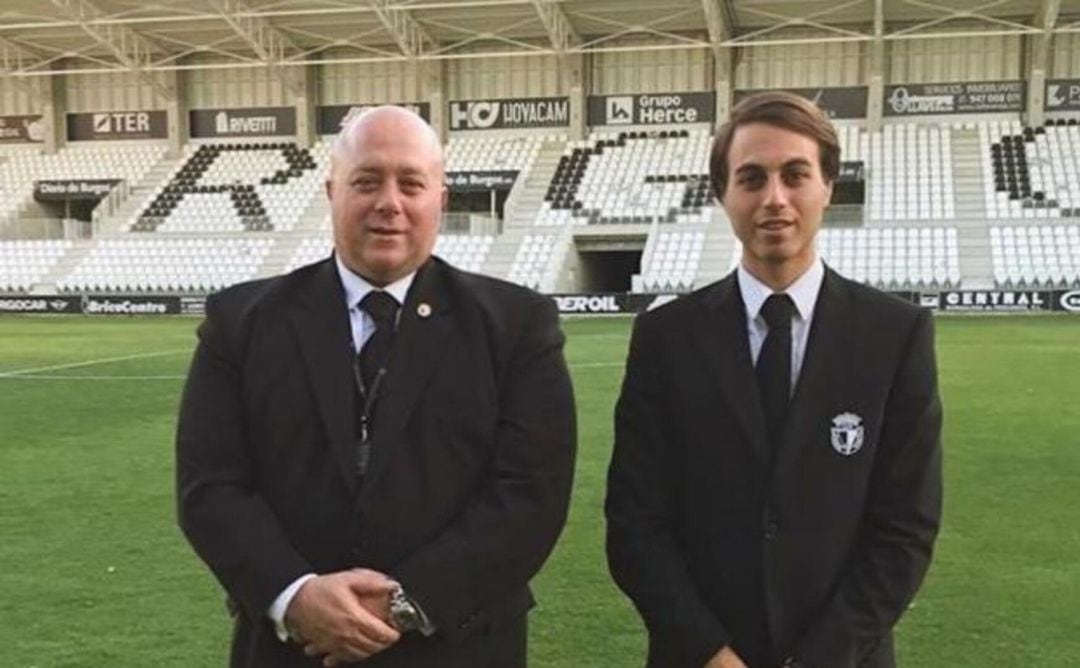 Antonio y Franco Caselli, dirigentes del equipo burgalés