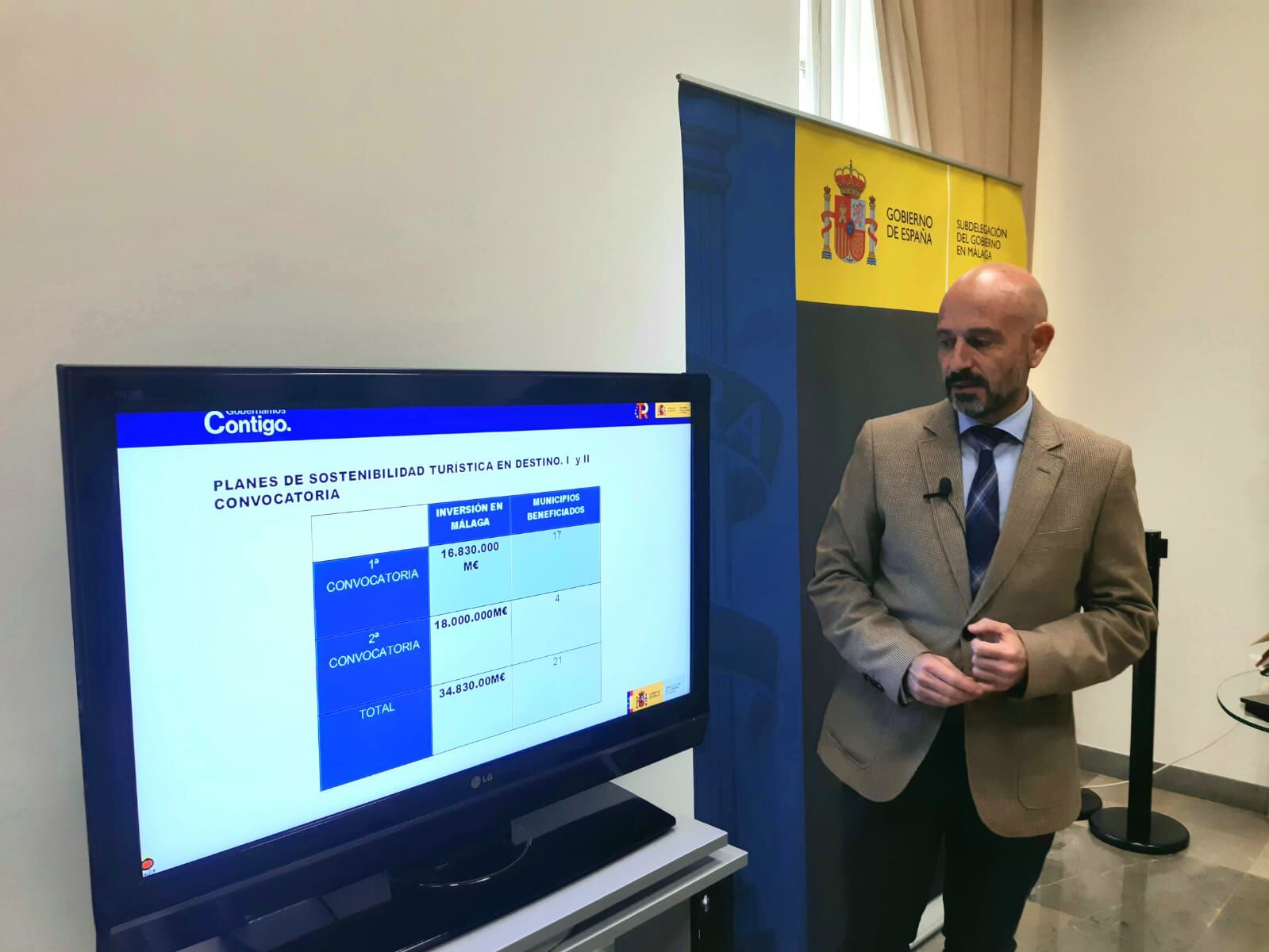 Salas durante la presentación de los proyectos este viernes en Málaga