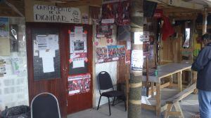 Imagen del "Campamento de la dignidad" de los trabajadores de Coca-Cola Iberian Partners en Fuenlabrada.