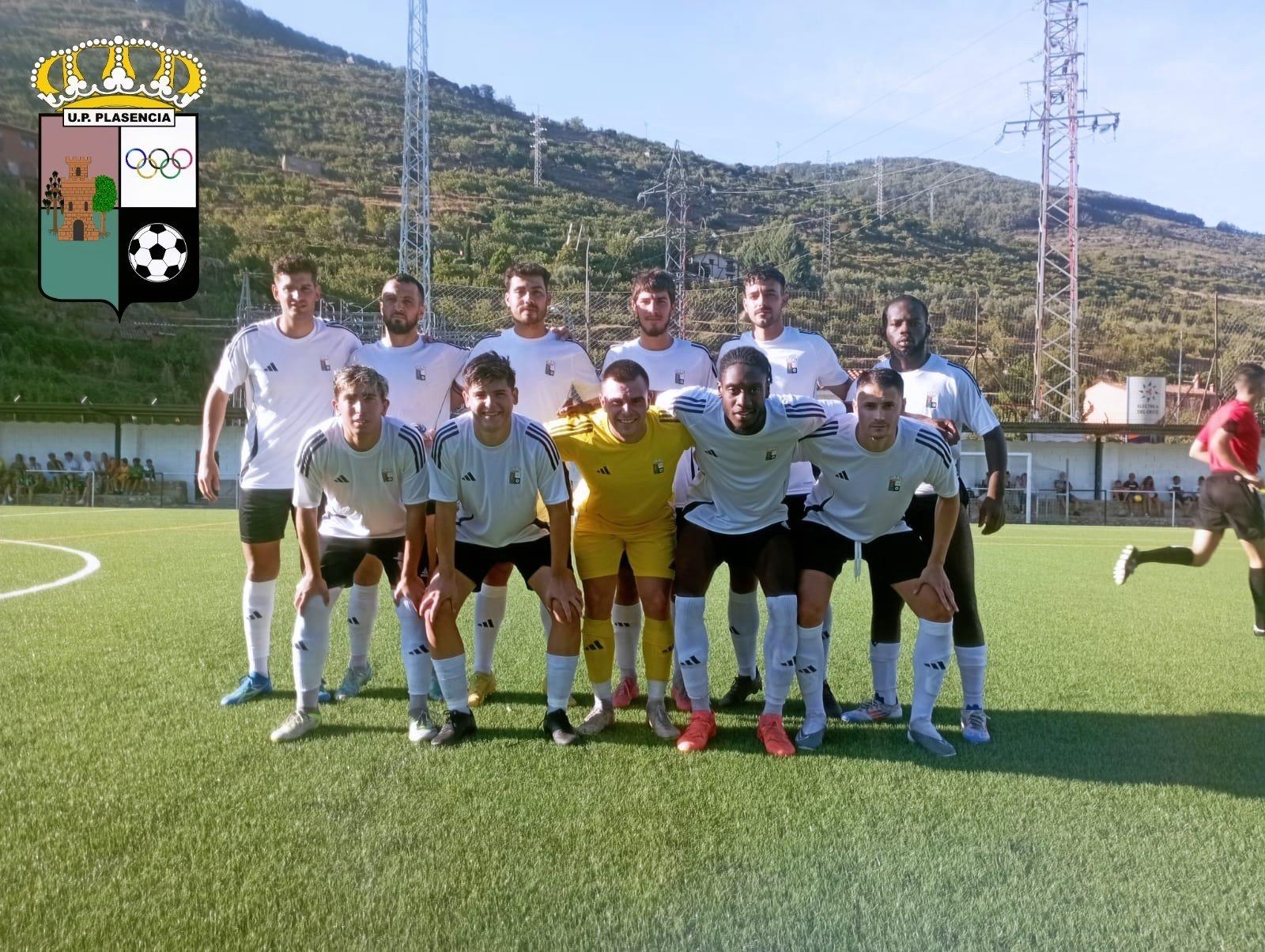 11 inicial de la UP Plasencia en un partido de la pretemporada.