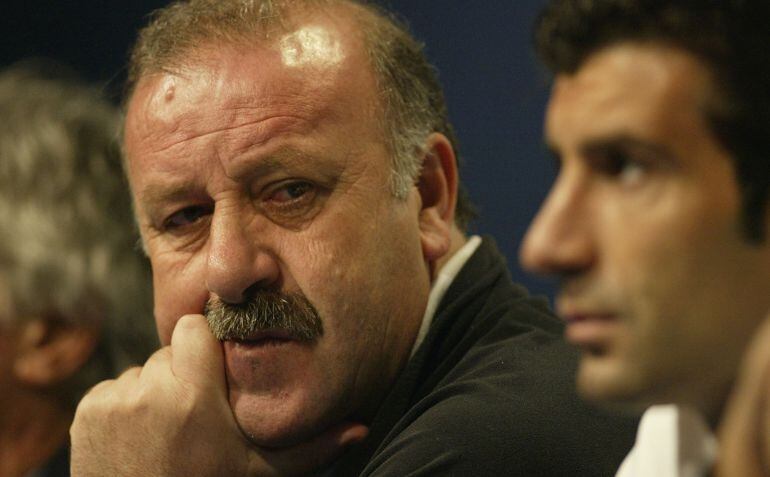 Vicente del Bosque, en su etapa como entrenador del Real Madrid.