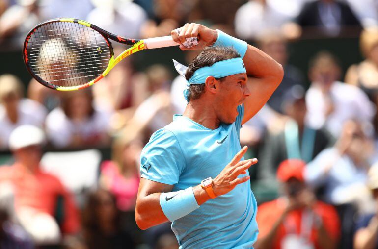 Nadal durante el partido contra Gasquet. 