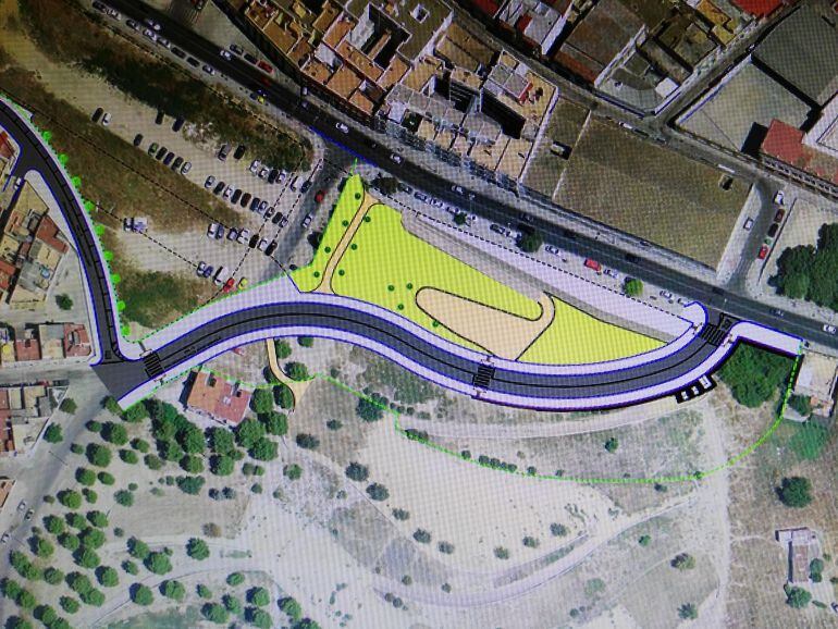 Imagen del proyecto que se va a ejecutar en la zona de La Hoyanca