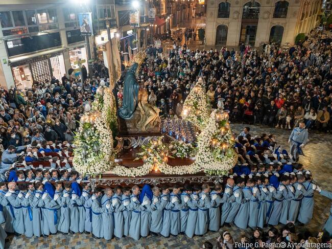 Procesión de las promesas de la Santísima Virgen de la Piedad