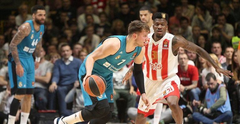 Luka Doncic, durante el partido ante el Estrella Roja