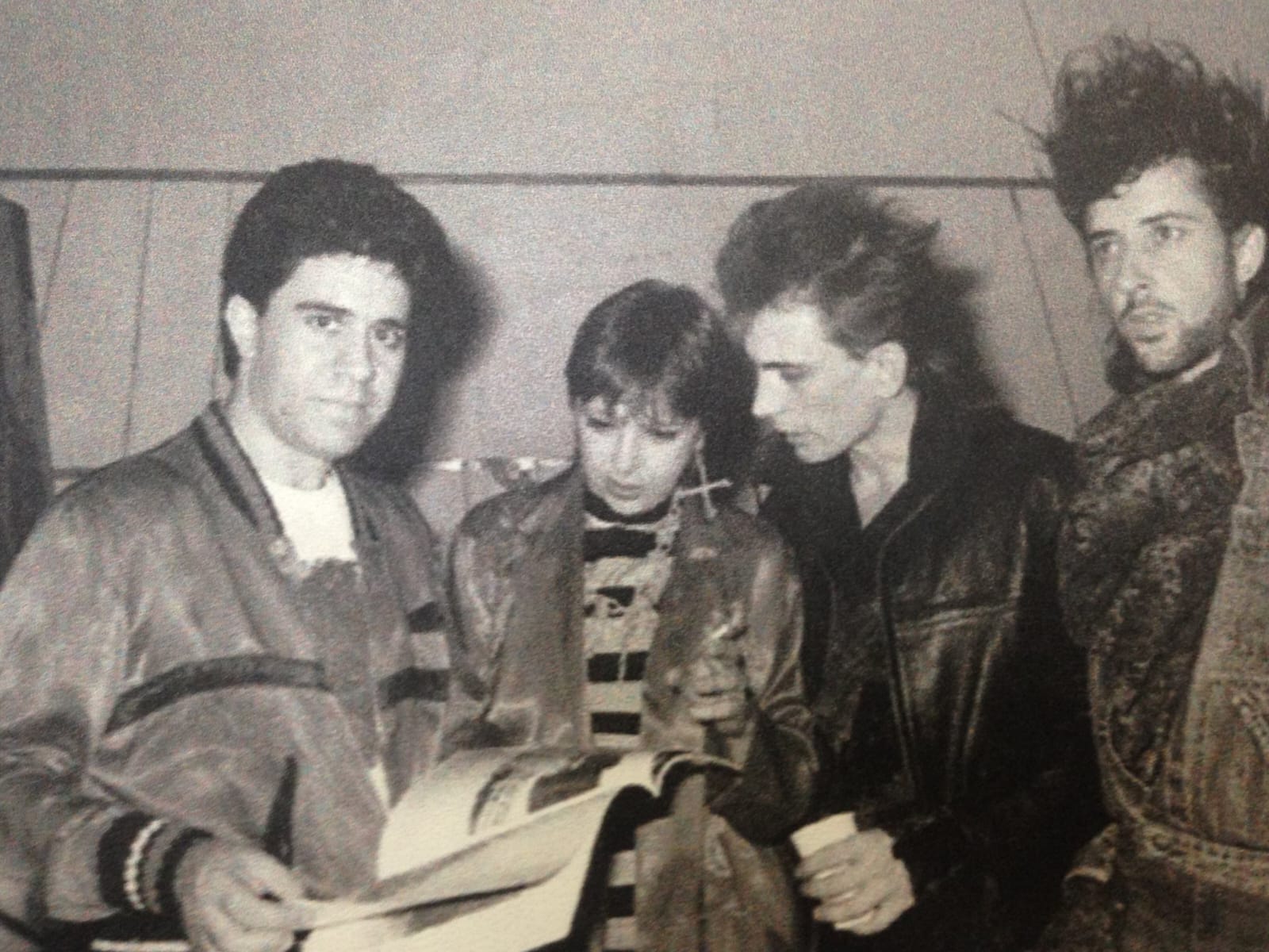 Pedro Almodóvar, Blanca Sánchez, Juan Carrero y Enrique Anaya.