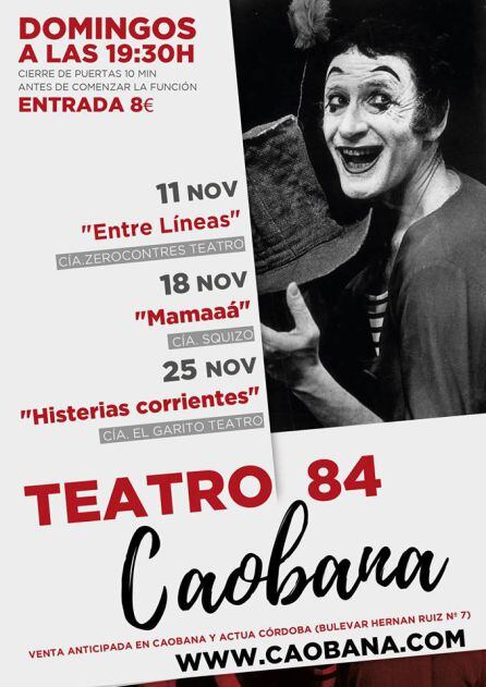 Ciclo teatral en Caobana