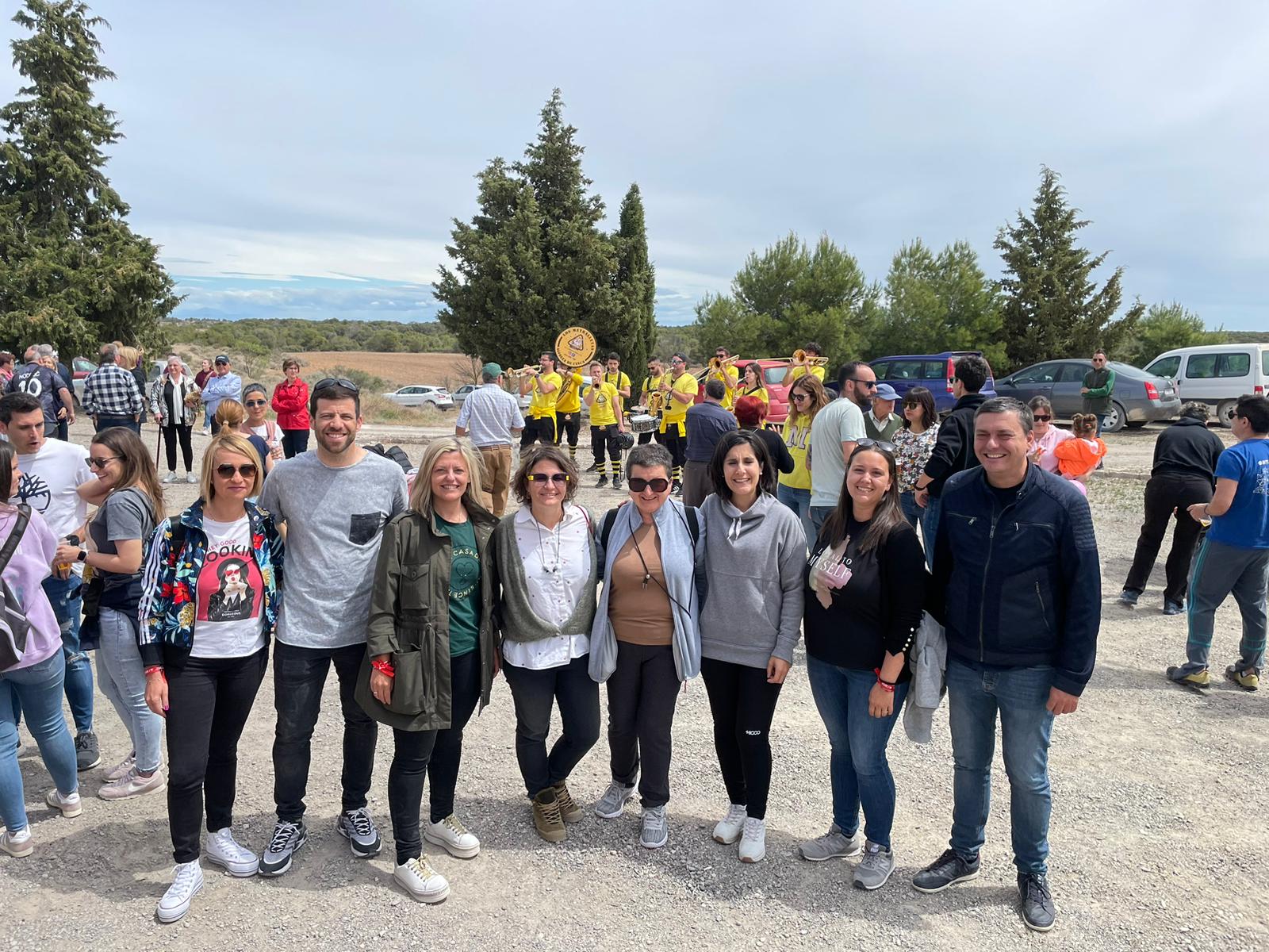 Miembros de la candidatura socialista en Ontiñena