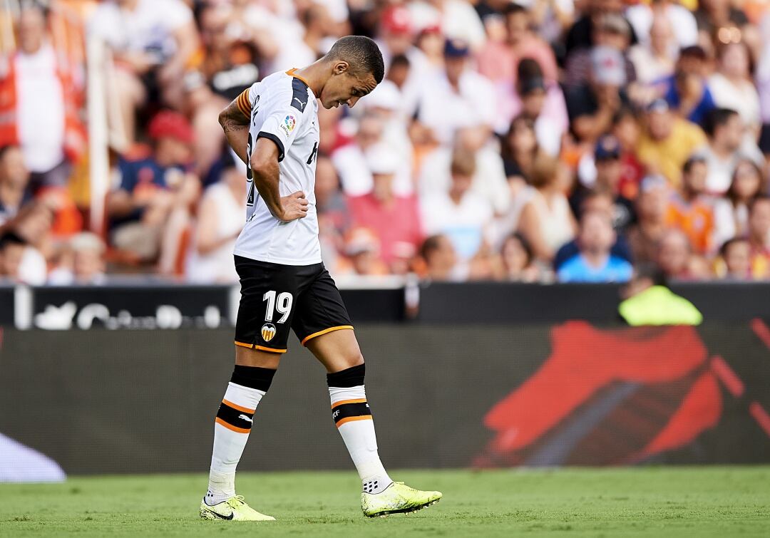 Rodrigo Moreno durante el partido frente a la Real Sociedad