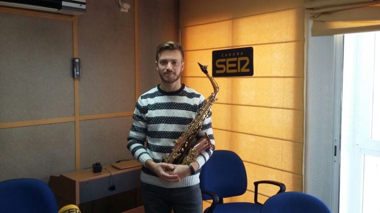 Juanma González Diaz, joven saxofonista onubense