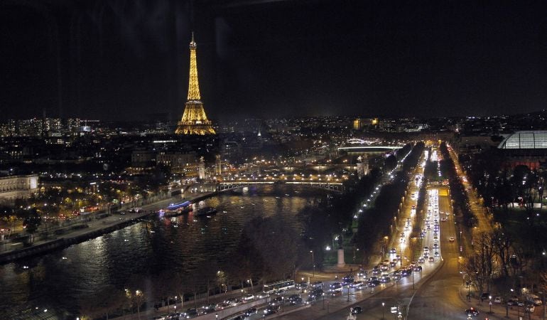 París, en una foto nocturna