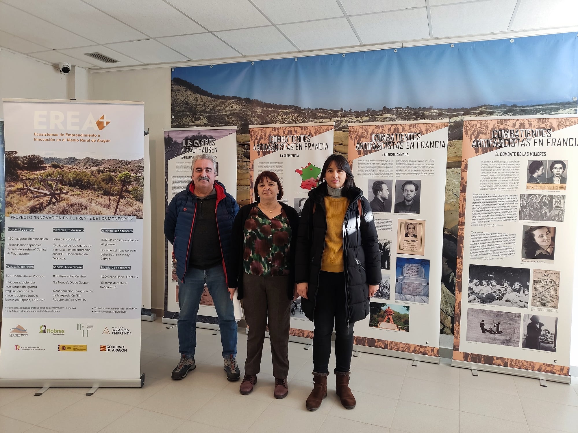 Exposición en el Centro de Interpretación de la Guerra Civil en Robres