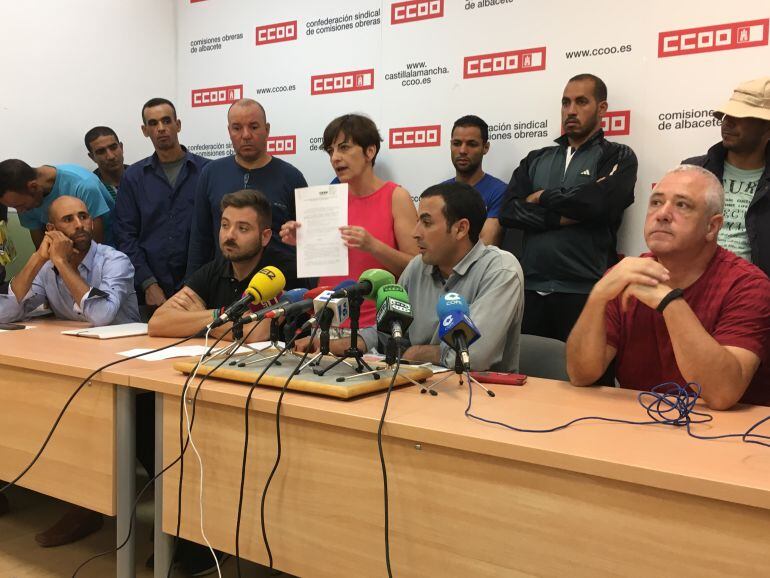 Karim en la rueda de prensa