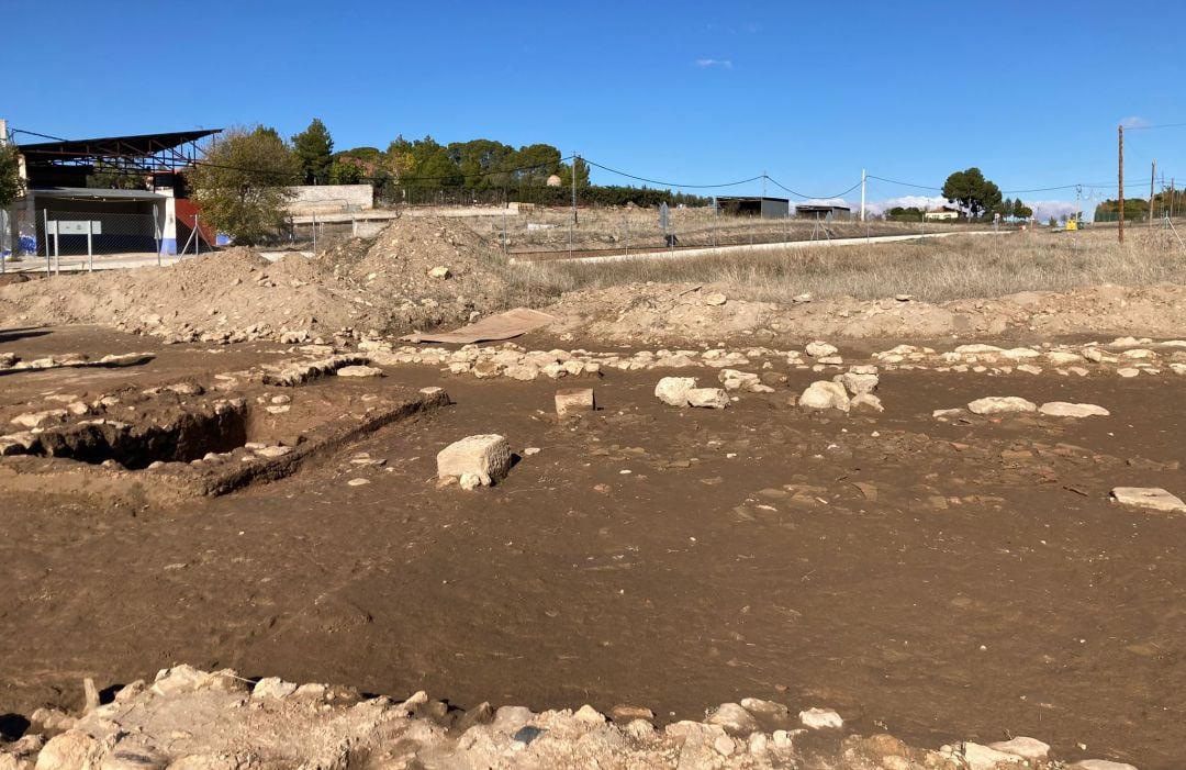 Imagen de los restos de la antigua bodega Romana del Peral, en Valdepeñas (Ciudad Real) 