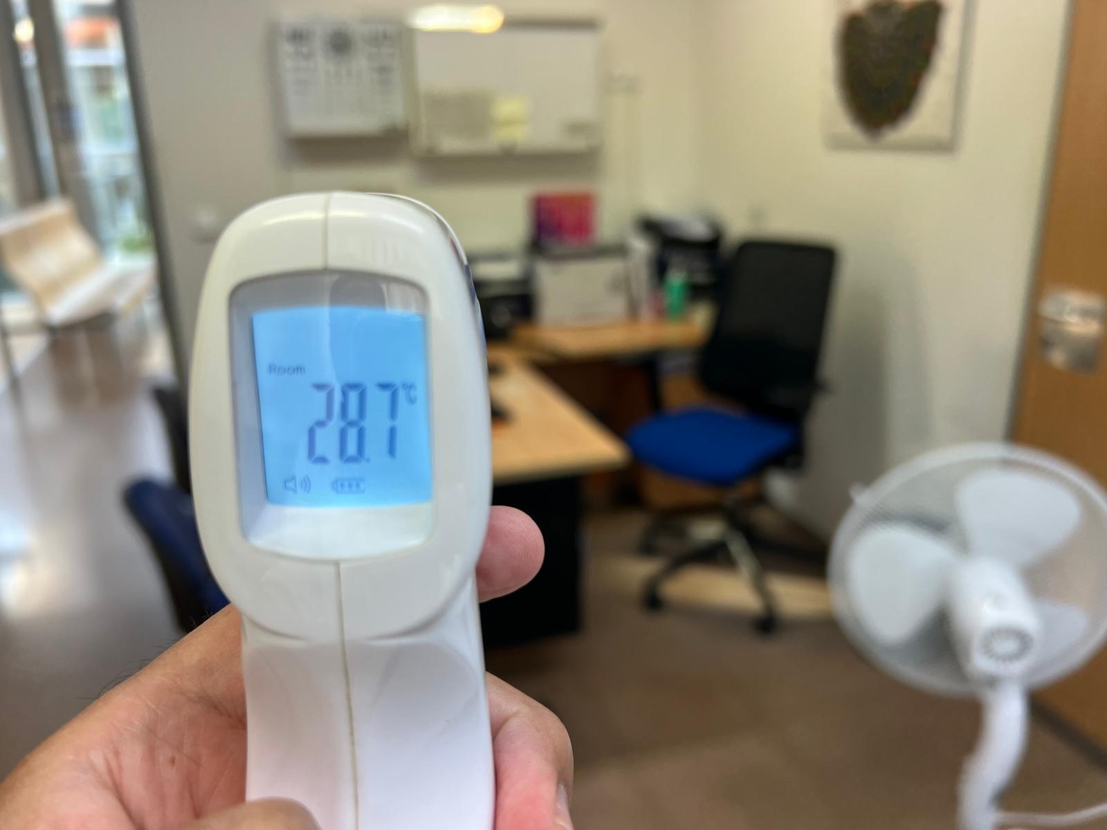 Temperatura en el Centro de Salud 7 Infantes de Logroño