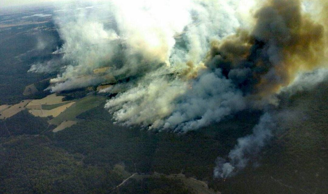 Incendio de Barchín del Hoyo 31 julio 2019