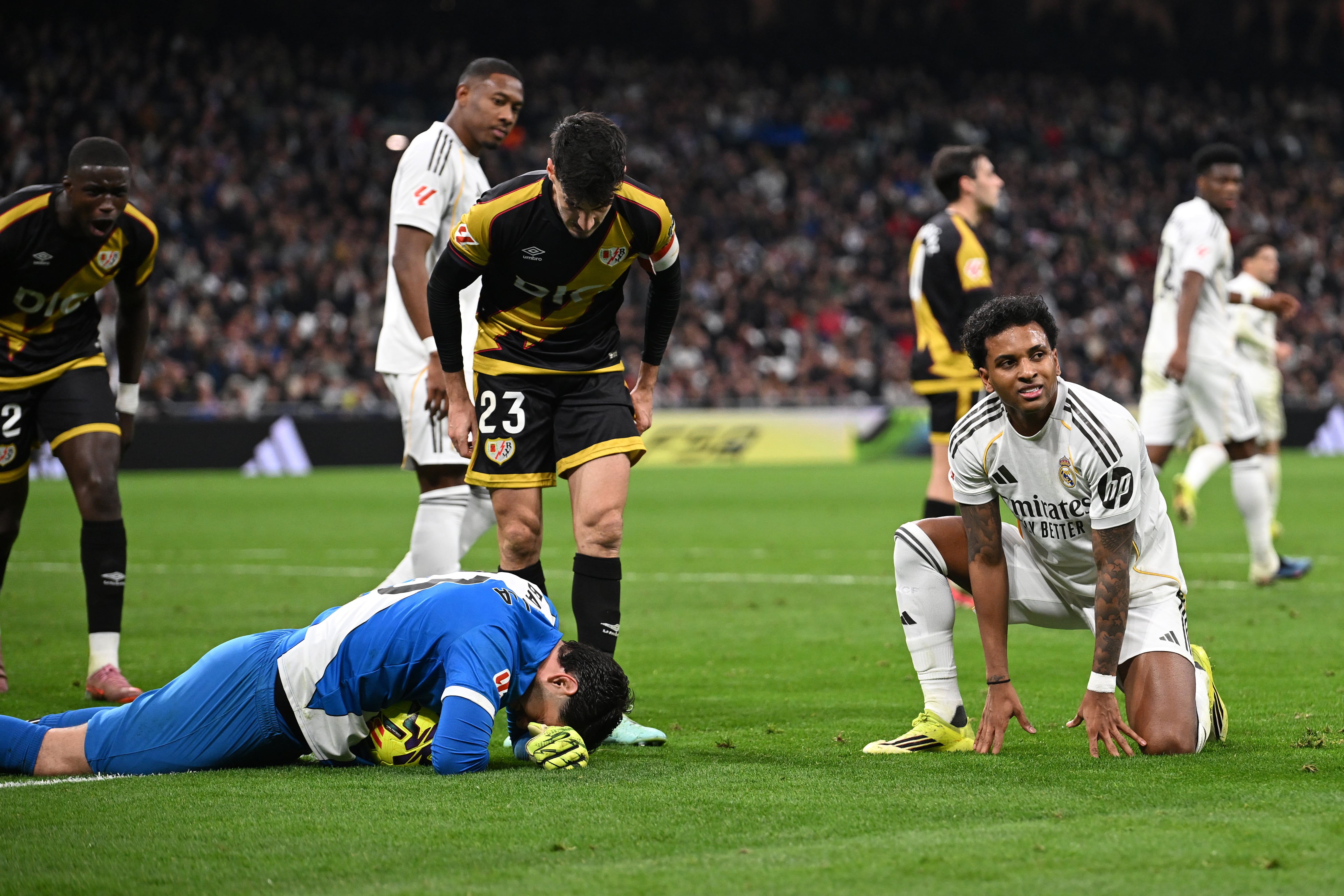 Rodrygo Goes durante el último encuentro contra el Rayo Vallecano