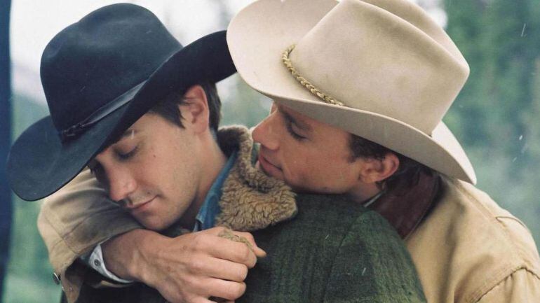 Imagen de la película &#039;Brokeback Mountain&#039; protagonizada por Heath Ledger y Jake Gyllenhaal.