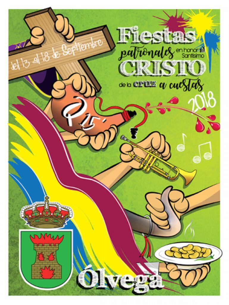 Cartel de las Fiestas en Honor al Santo Cristo de Ólvega.