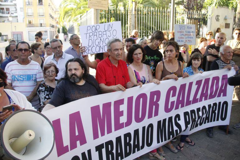 Concentración en Elda durante la gala de la Mejor Calzada de España 2017