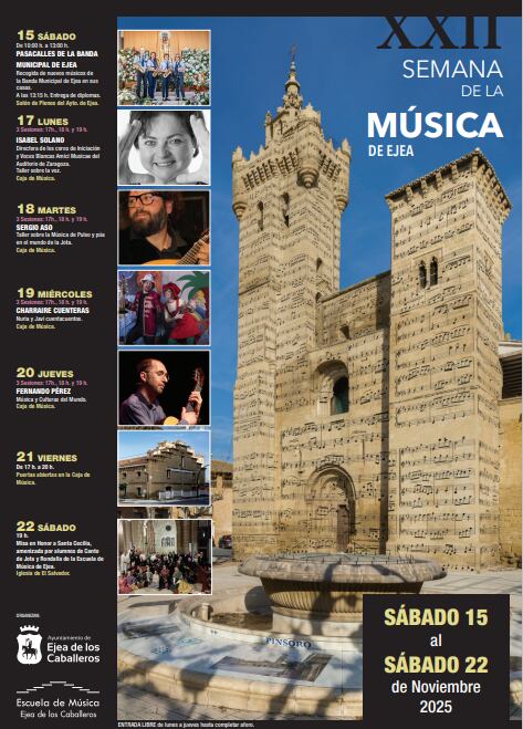 Cartel XXII Semana de la Música de Ejea