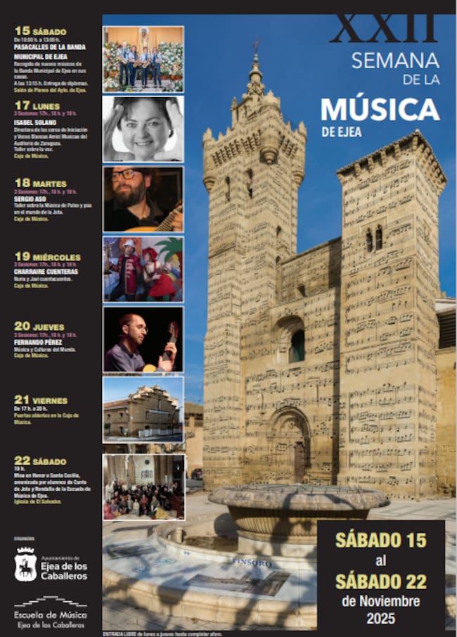 Cartel XXII Semana de la Música de Ejea