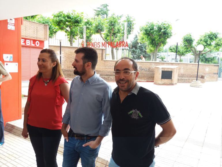 Virginia Barcones, Luis Tudanca y Luis Rey