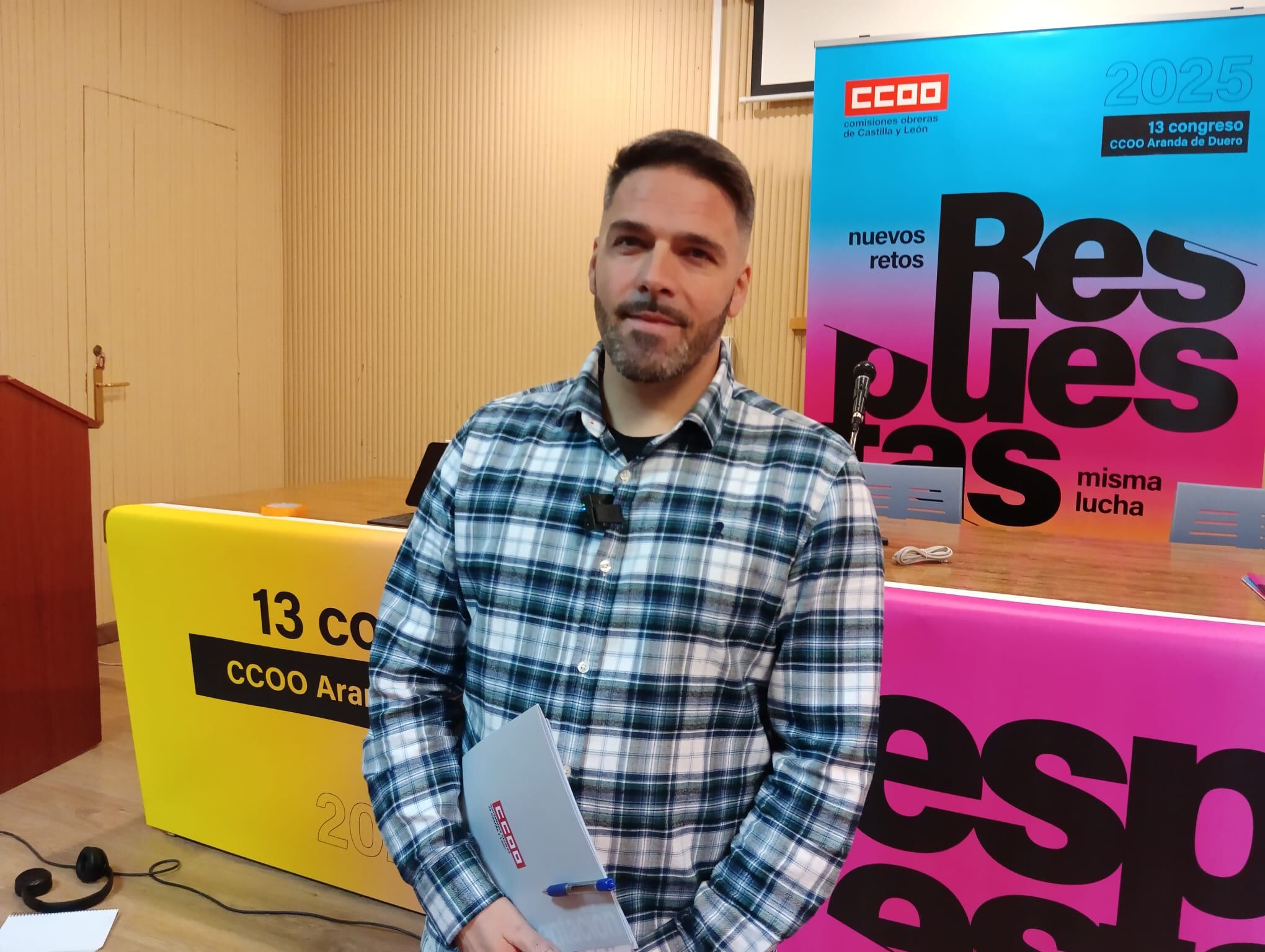 Rubén Ramos, secretario de la Unión Comarcal de CCOO