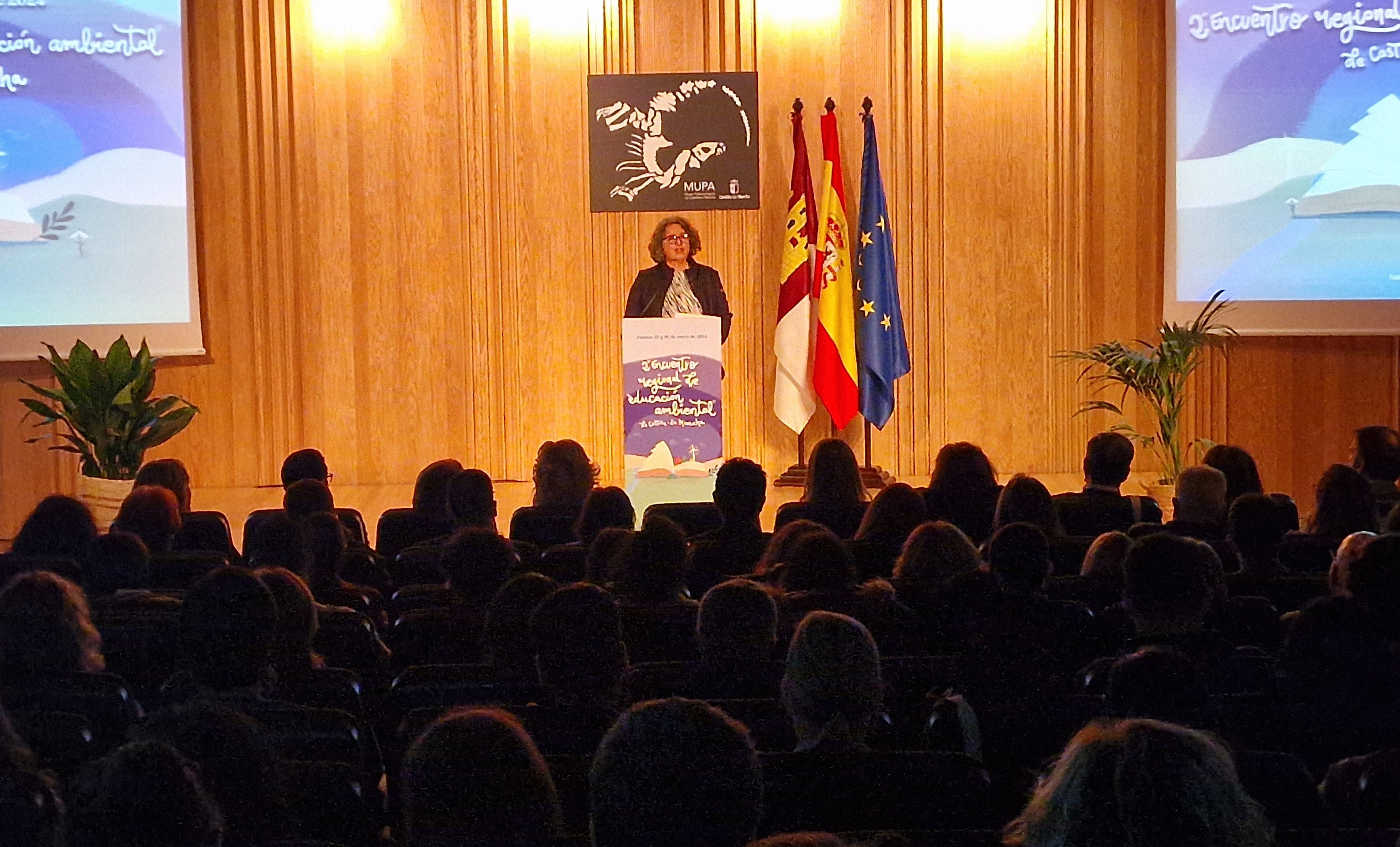 La consejera de Desarrollo Sostenible en la apertura del II Encuentro Regional de Educación Ambiental en Cuenca