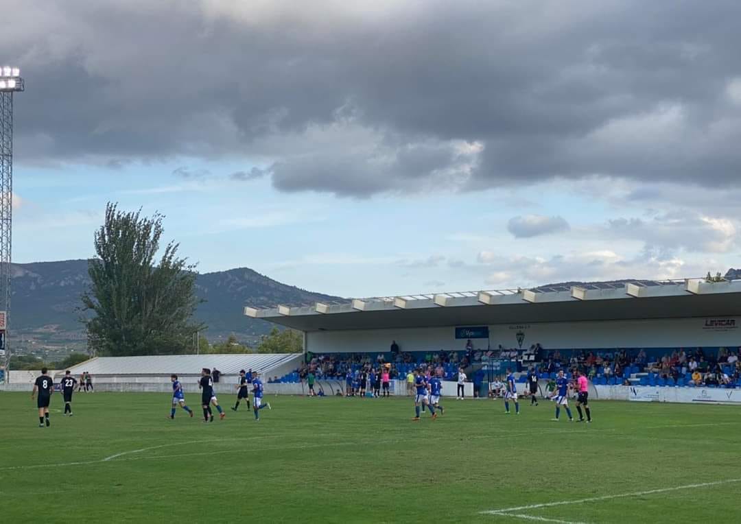 Momento del partido del Villena CF
